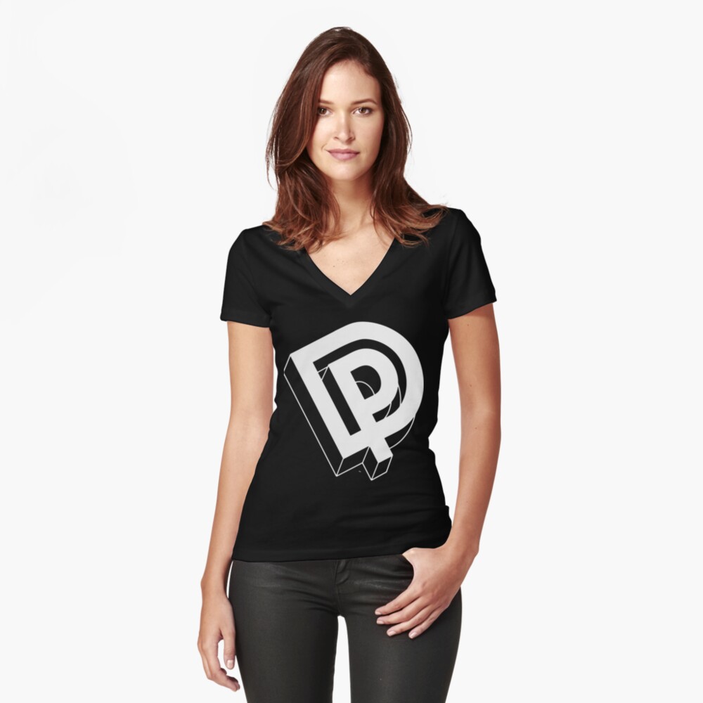 Item preview, Fitted V-Neck T-Shirt designed and sold by ParisJohnsto.
