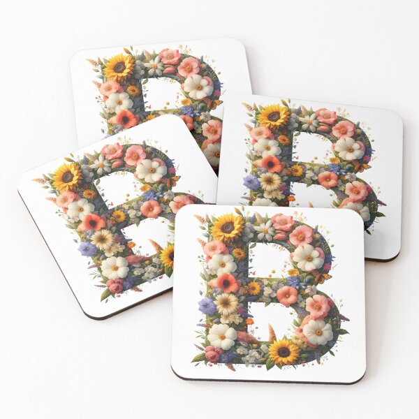 Item preview, Letter “B” containing flowers designed and sold by yeekazar.