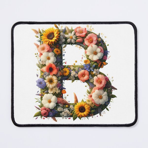 Item preview, Letter “B” containing flowers designed and sold by yeekazar.