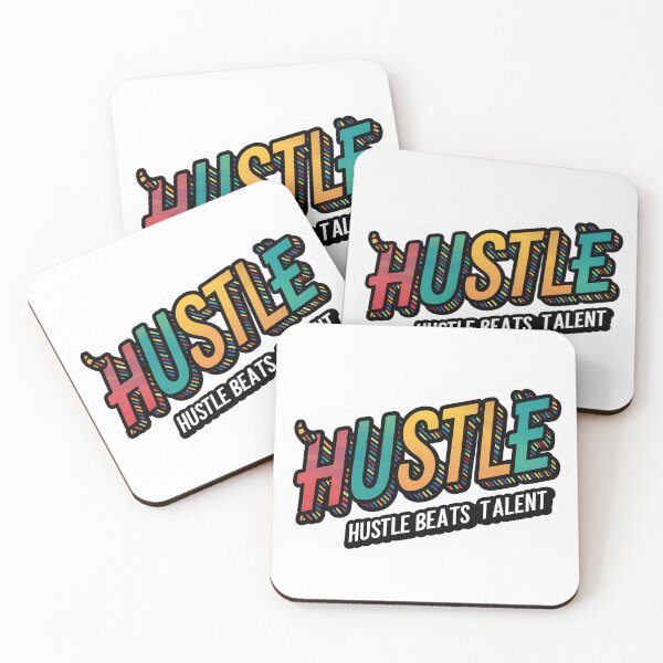 Item preview, 'Hustle Beats Talent' Motivational Quote Design Colorful designed and sold by WatermelonPink.