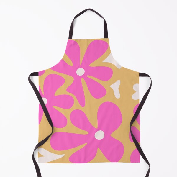 Item preview, Fuchsia flowers on mustard background designed and sold by AcuarelasCA.