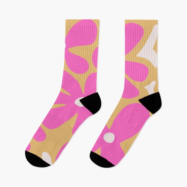 Item preview, Fuchsia flowers on mustard background designed and sold by AcuarelasCA.