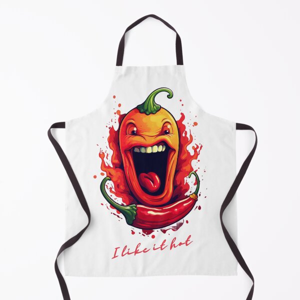 Item preview, Funny hot spicy chilli character - "I like it hot" designed and sold by PrettyPinkSkies.