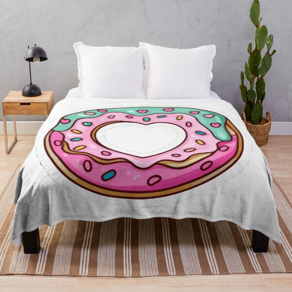 Item preview, Pastel Heart Icing Donut - Watercolor Style designed and sold by NiftyWrx.