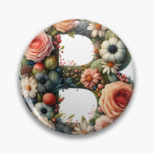 Item preview, Letter “B” containing flowers designed and sold by yeekazar.