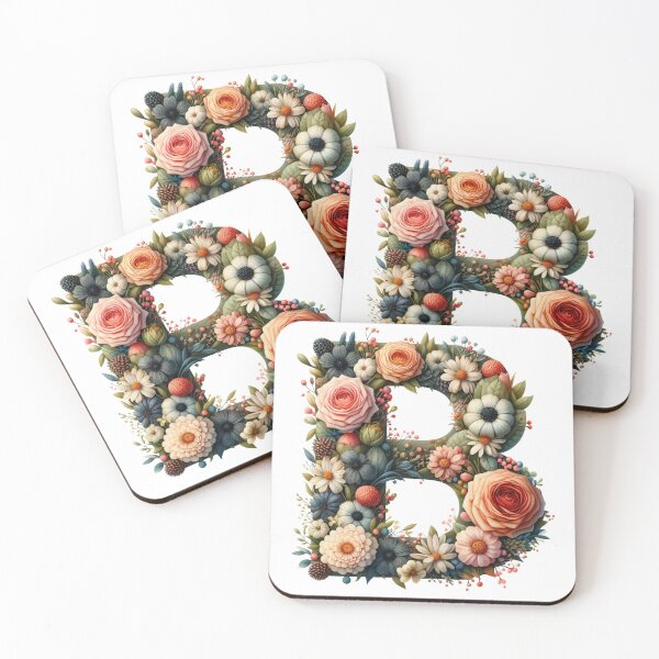 Item preview, Letter “B” containing flowers designed and sold by yeekazar.