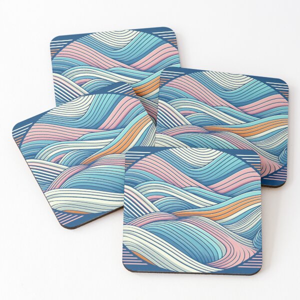 Item preview, Retro Gradient Psychedelic Waves  designed and sold by FloridaWildOnes.