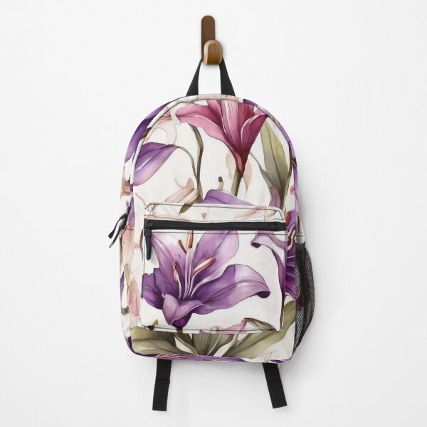 Item preview, Purple Lily Elegance: Repeat Pattern  designed and sold by monetdesignsred.