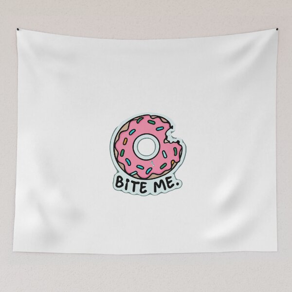 Item preview, Cheeky Bitten Donut with 'Bite Me' Quote designed and sold by NiftyWrx.