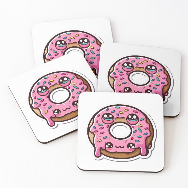 Item preview, Kawaii Donut with Rosy Cheeks Anime Style designed and sold by NiftyWrx.