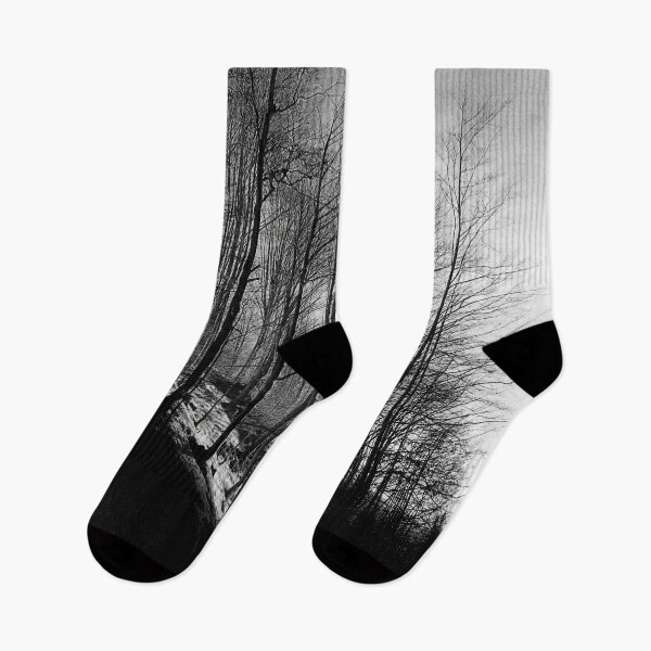 Item preview, Black and White film generated photo, winter trees designed and sold by IdoFriedmanArt.