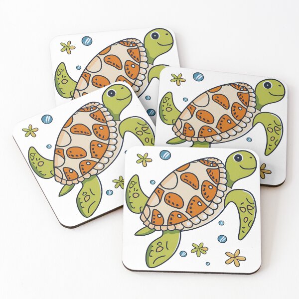 Item preview, Turtle Tango: Adorable Green Marvel designed and sold by JAMESAMORN.