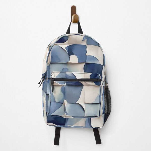 Item preview, 3D Field of White Blue: Dynamic Repeat Pattern designed and sold by monetdesignsred.