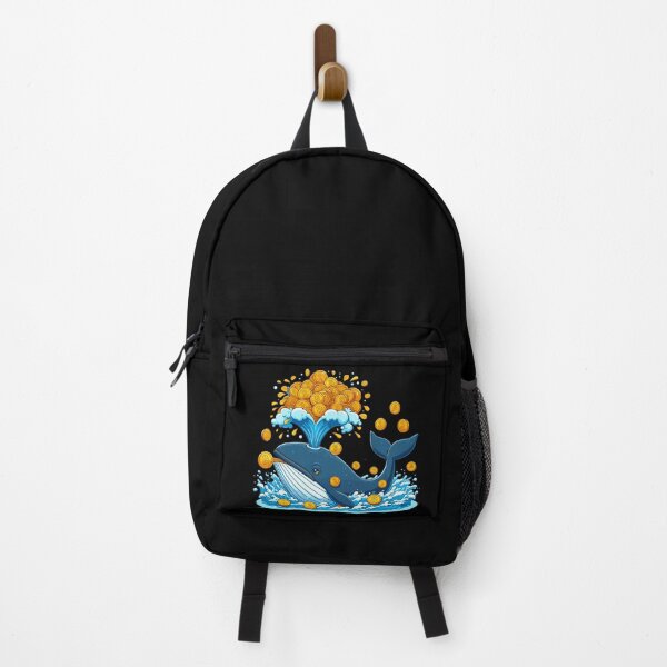 Item preview, A whale in a sea full of Bitcoins designed and sold by CryptoFunMerch.