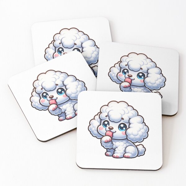 Item preview, Cute Poodle Dog Licking his paw designed and sold by PassionforLove.