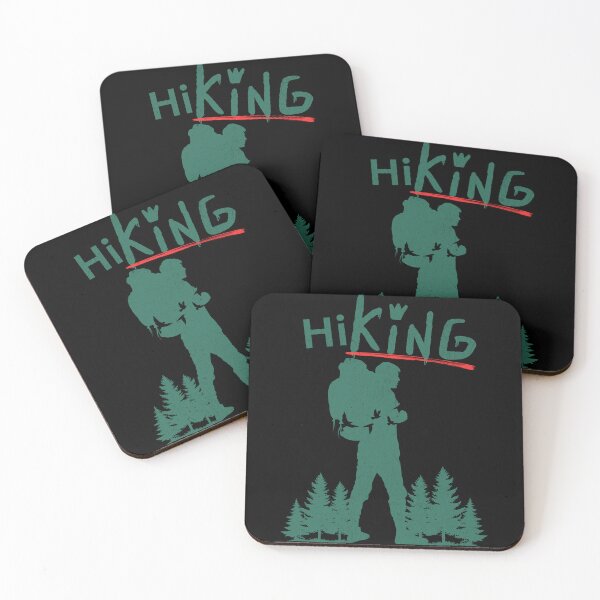 Item preview, Cool HiKING Print / The King of Hiking designed and sold by Thehatinthecat.