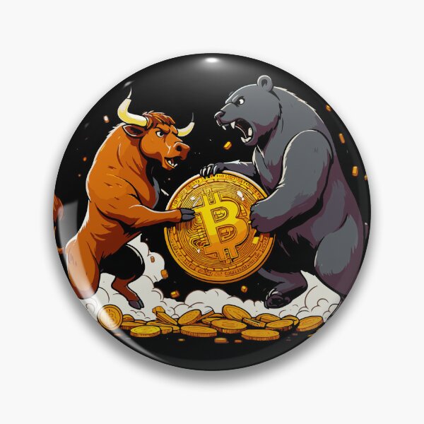 Artikelvorschau, Stier vs Bär entworfen und verkauft von CryptoFunMerch.
