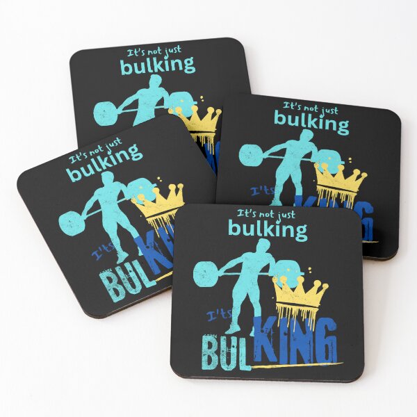 Item preview, BulKING / Bodybuilding gym bulking print designed and sold by Thehatinthecat.