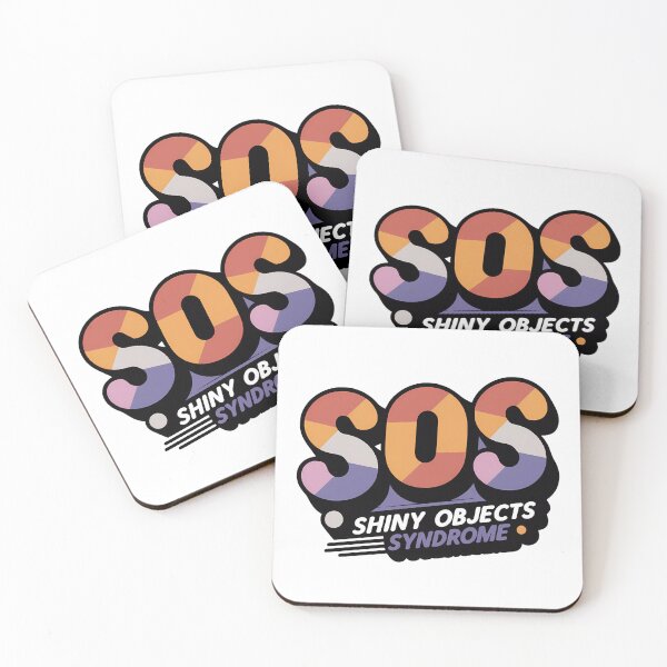 Item preview, Shiny Objects Syndrome Colorful Quote Design designed and sold by WatermelonPink.