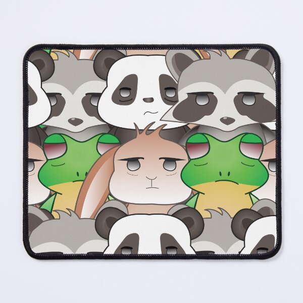 Item preview, Crowd of Cute Kawaii Animals with Sleepy Faces designed and sold by Shiraufa.
