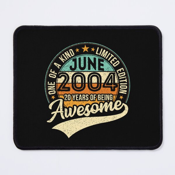 Item preview, One of a kind vintage birthday gift for the awesome 20 years old - born in JUNE 2004 - 2024 birthday designed and sold by oudinmeissArt.