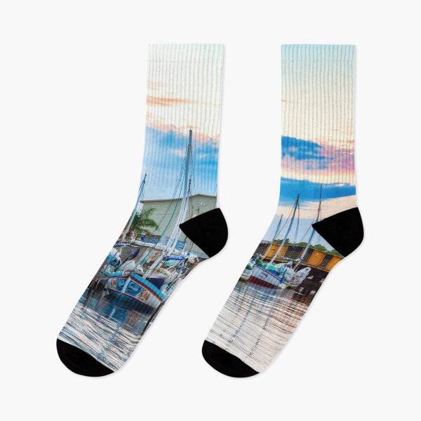 Item preview, Entering Belize City by water at dusk designed and sold by Travelways.