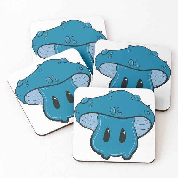 Item preview, Blue mushroom toadstool art designed and sold by sunnymuffin21.