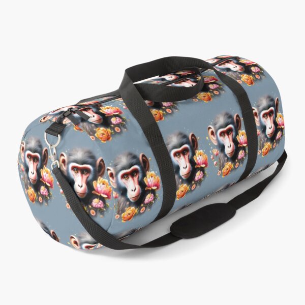 Item preview, young baboon surrounded by flowers designed and sold by janjacbu.