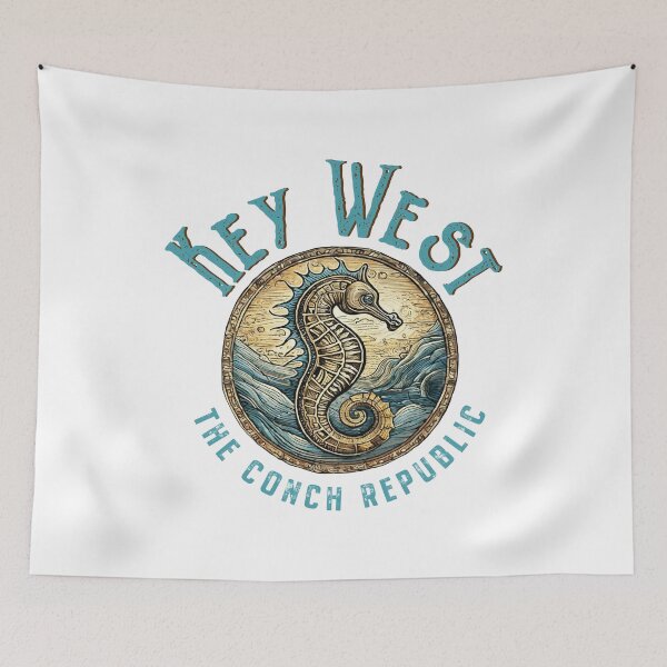 Item preview, Key West Florida Seahorse Design designed and sold by Futurebeachbum.