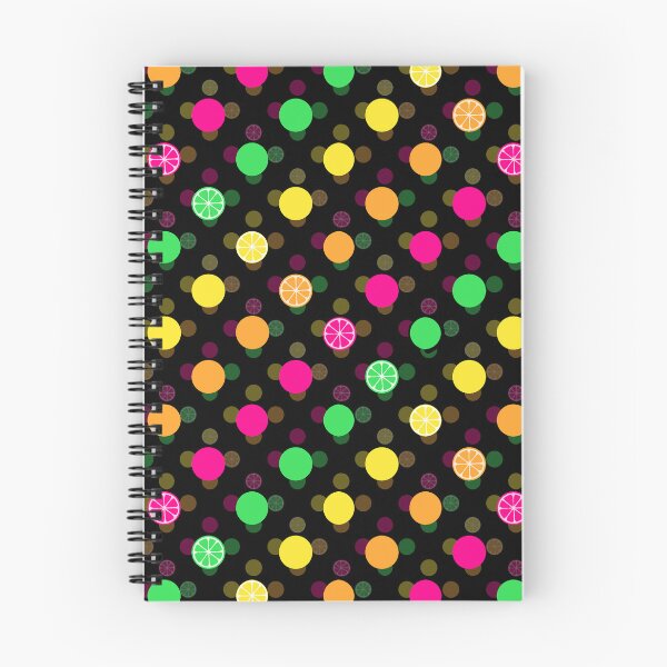 Item preview, Bright Citrus Polka Dots (Black) designed and sold by Caryn Pinkston.