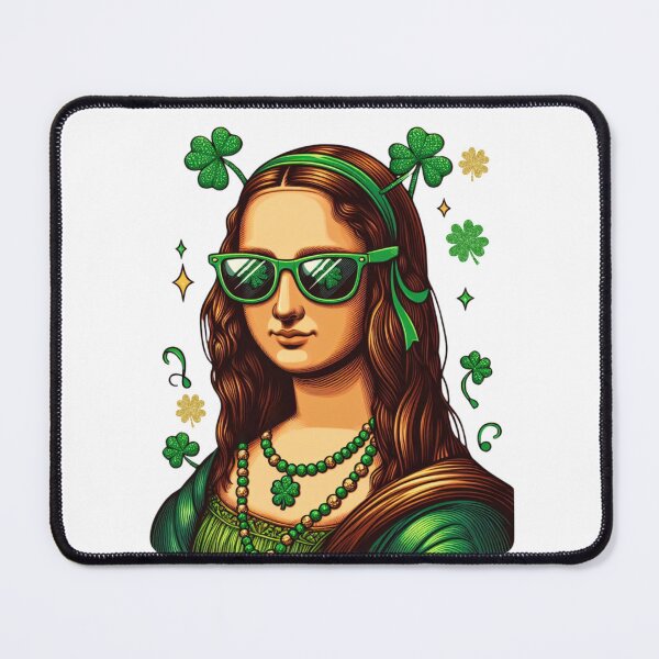 Item preview, St Patrick's Mona Lisa designed and sold by StatewearLLC.