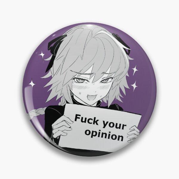 Item preview, Fate Astolfo Femboy Your Opinion Meme Sticker designed and sold by Shidesama.