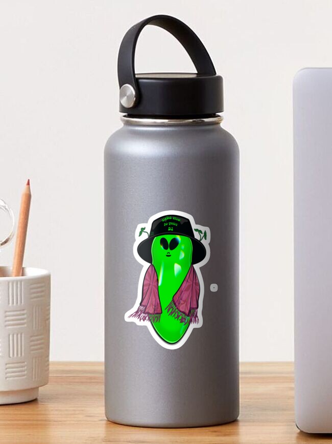 Thumbnail 1 von 3, Sticker, Kevin DER Rave-Alien designt und verkauft von leighlow24-0.