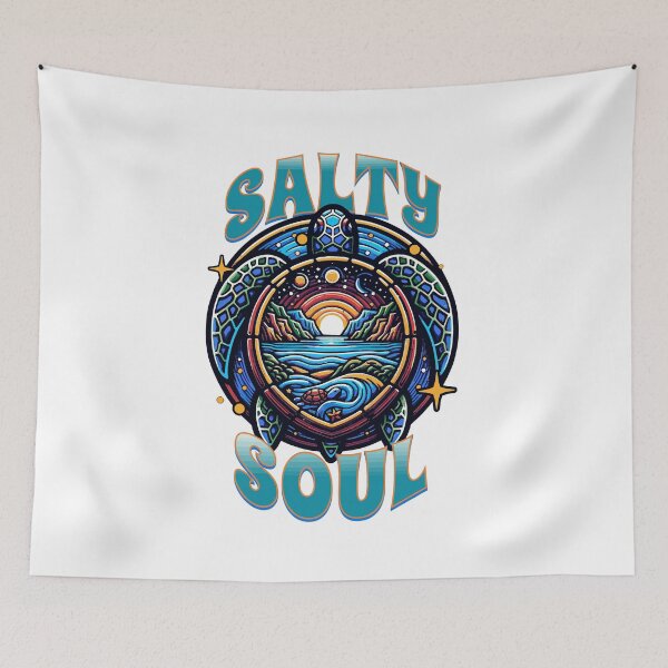 Item preview, Salty Soul Beach Sea Tortoise  designed and sold by CyberWindow.