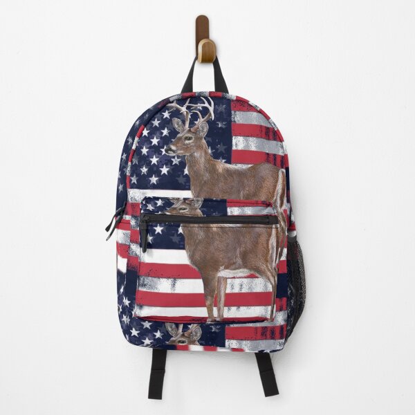 Item preview, Deer Elk Buck USA American Flag Dad Gift designed and sold by oz10.