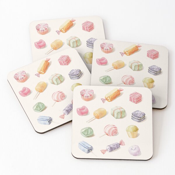 Item preview, Vintage Watercolor Candies designed and sold by thegirlyshoppe.