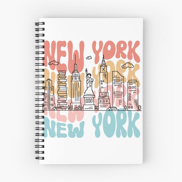 Item preview, Wavy New York Text with the NYC Skyline designed and sold by StatewearLLC.