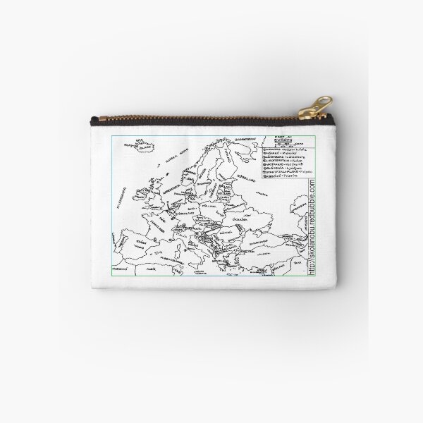 Item preview, Kort af Evropu / Map of Europe (Icelandic) designed and sold by SkolaNobu.