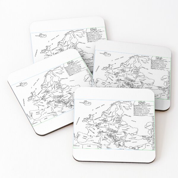 Item preview, Kort af Evropu / Map of Europe (Icelandic) designed and sold by SkolaNobu.