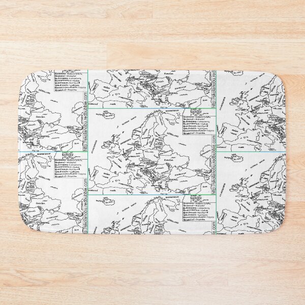 Item preview, Kort af Evropu / Map of Europe (Icelandic) designed and sold by SkolaNobu.