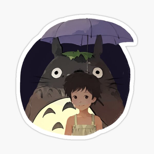 Totoro and friends Studio Ghibli inspired sticker sold by Christopher Grant, SKU 40062674