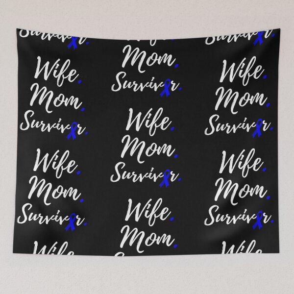 Item preview, Womens Wife Mom Survivor Colorectal Colon Cancer Awareness designed and sold by THIENVT.