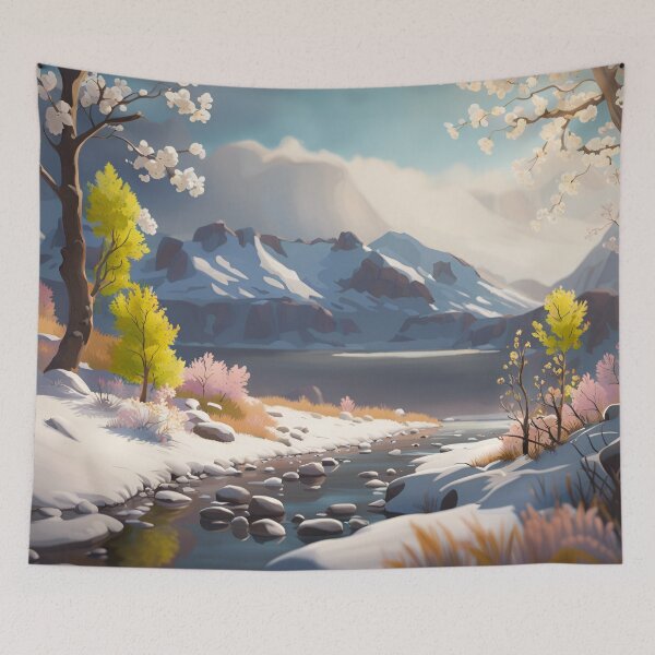 Item preview, Melting Snow Landscape designed and sold by 3dvirtualand.