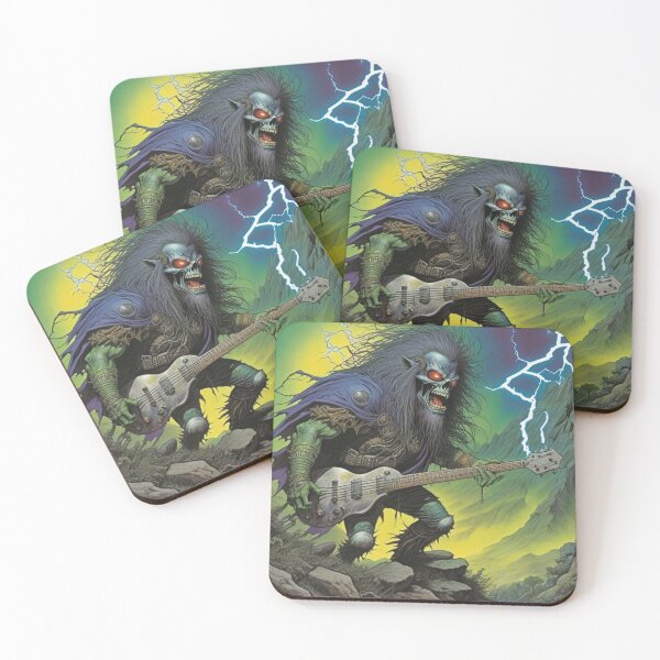 Item preview, Warlock Shredding Guitar designed and sold by HeavyMetalGoods.