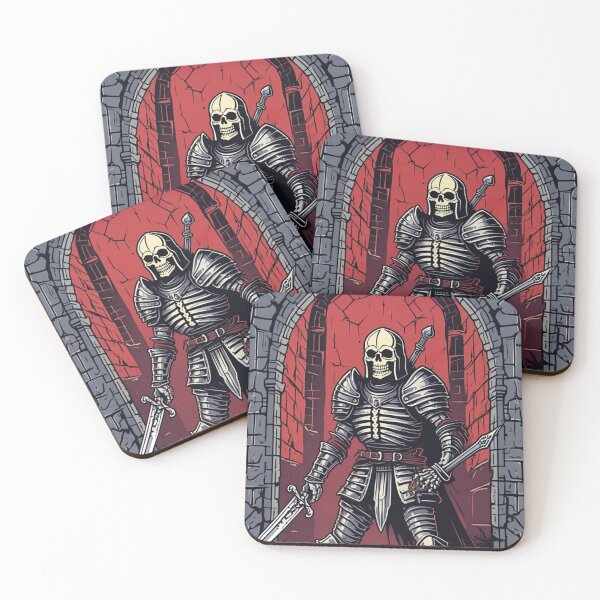 Item preview, Medieval Skeleton Knight designed and sold by HeavyMetalGoods.