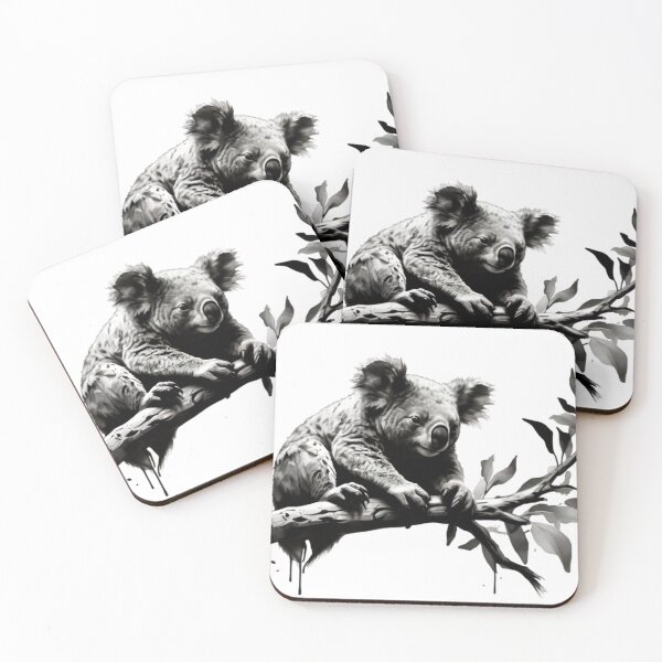 Item preview, Koala in a tree ink art  designed and sold by TetragramArt.