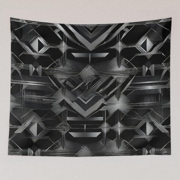 Item preview, silver art deco design 065 designed and sold by fleesphotos.
