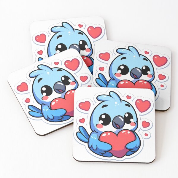 Item preview, Blue Bird carrying heart designed and sold by ParryStickers.