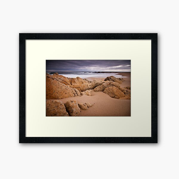 Coastal Scene, south of Granite Harbour Framed Art Print