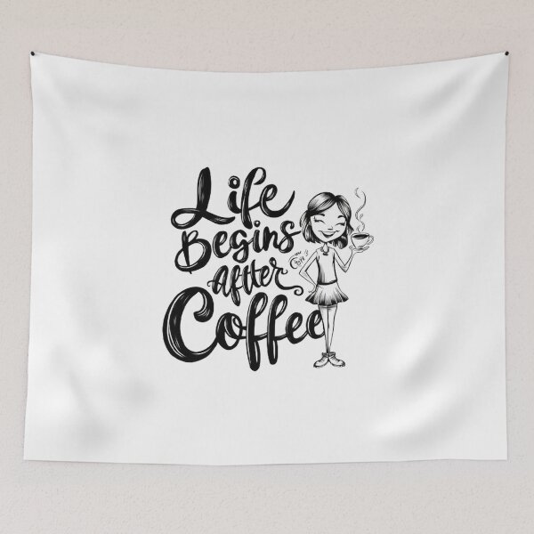 Item preview, Life Begins After Coffee, Girl Edition , Coffee Life Start   , funny idea  designed and sold by masteryStore.